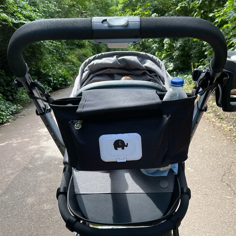 Description Picture 2 of itemBaby Stroller Organizer Bag Mummy Diaper Bag Hook Baby Carriage Waterproof Large Capacity Stroller Accessories Travel Nappy