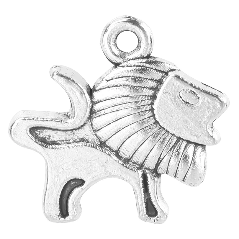 

15pcs/Lot Fashion Simple Cute Silver Color Lion Charms Zinc Alloy Pendants For Bracelet Necklace Jewelry Making Diy Accessories
