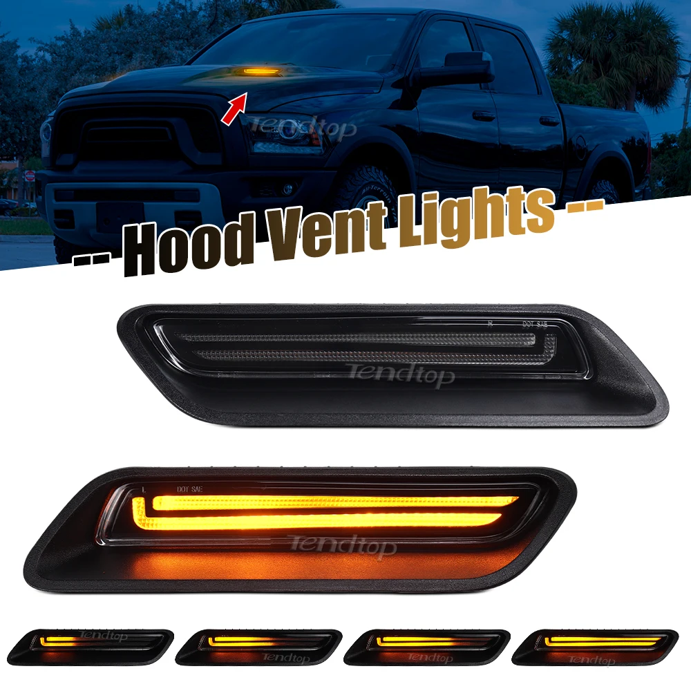 

Динамический Янтарный сигнал поворота, Φ, белое положение, для 2010-2018 Ram 1500/2019-2022 Ram 1500, Классический черпак, Крышка вентиляционного отверстия