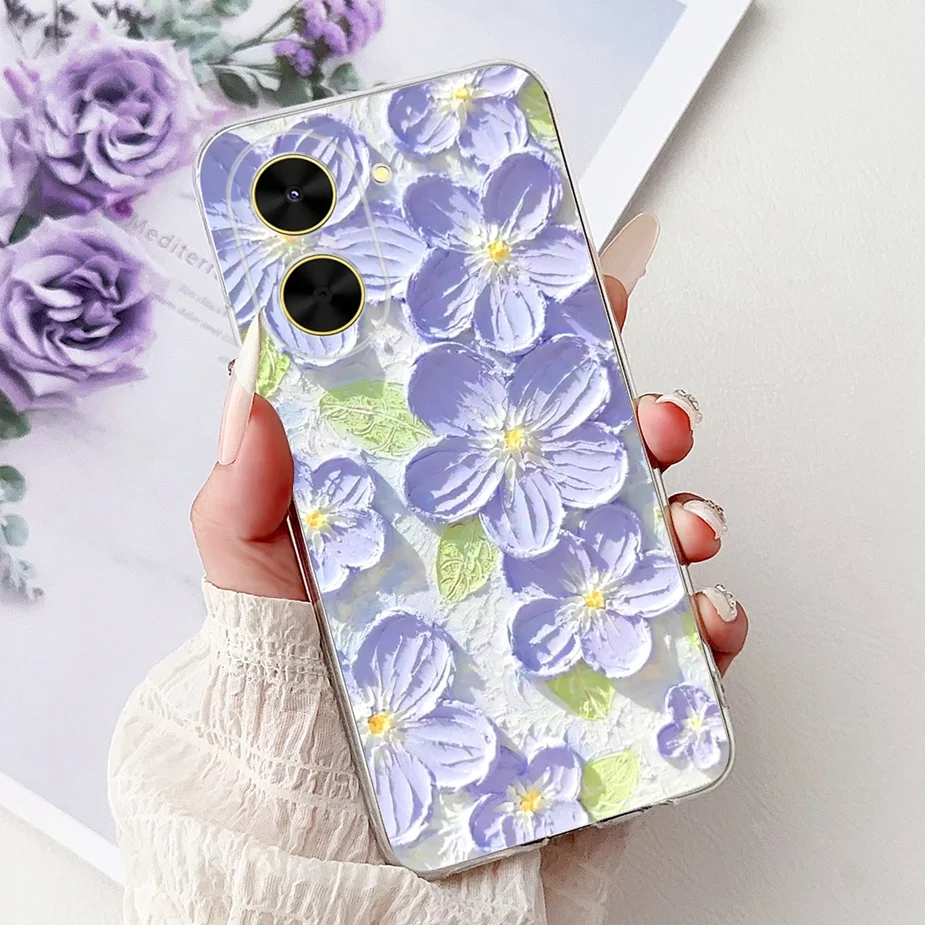 Luxury Painted Soft Silicone Phone Case - Artistic Design Cover
