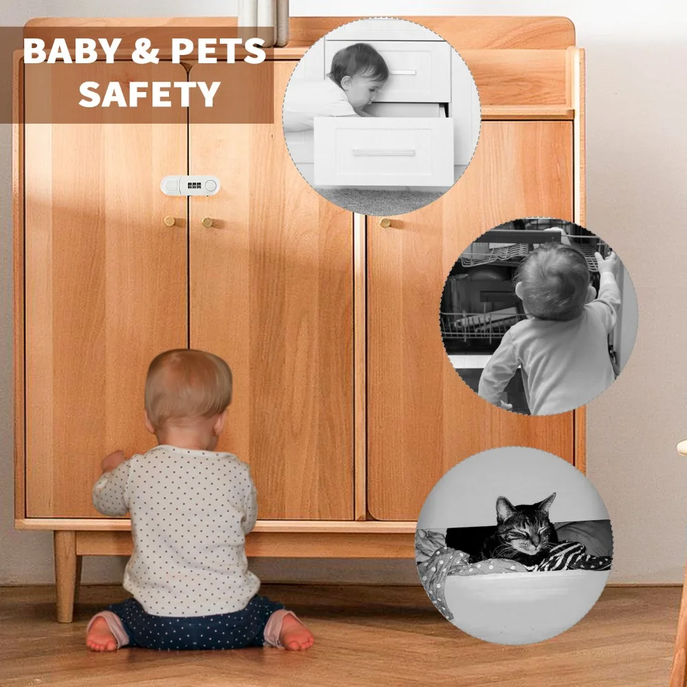 Plastic Baby Safety Lock for Home Cabinet