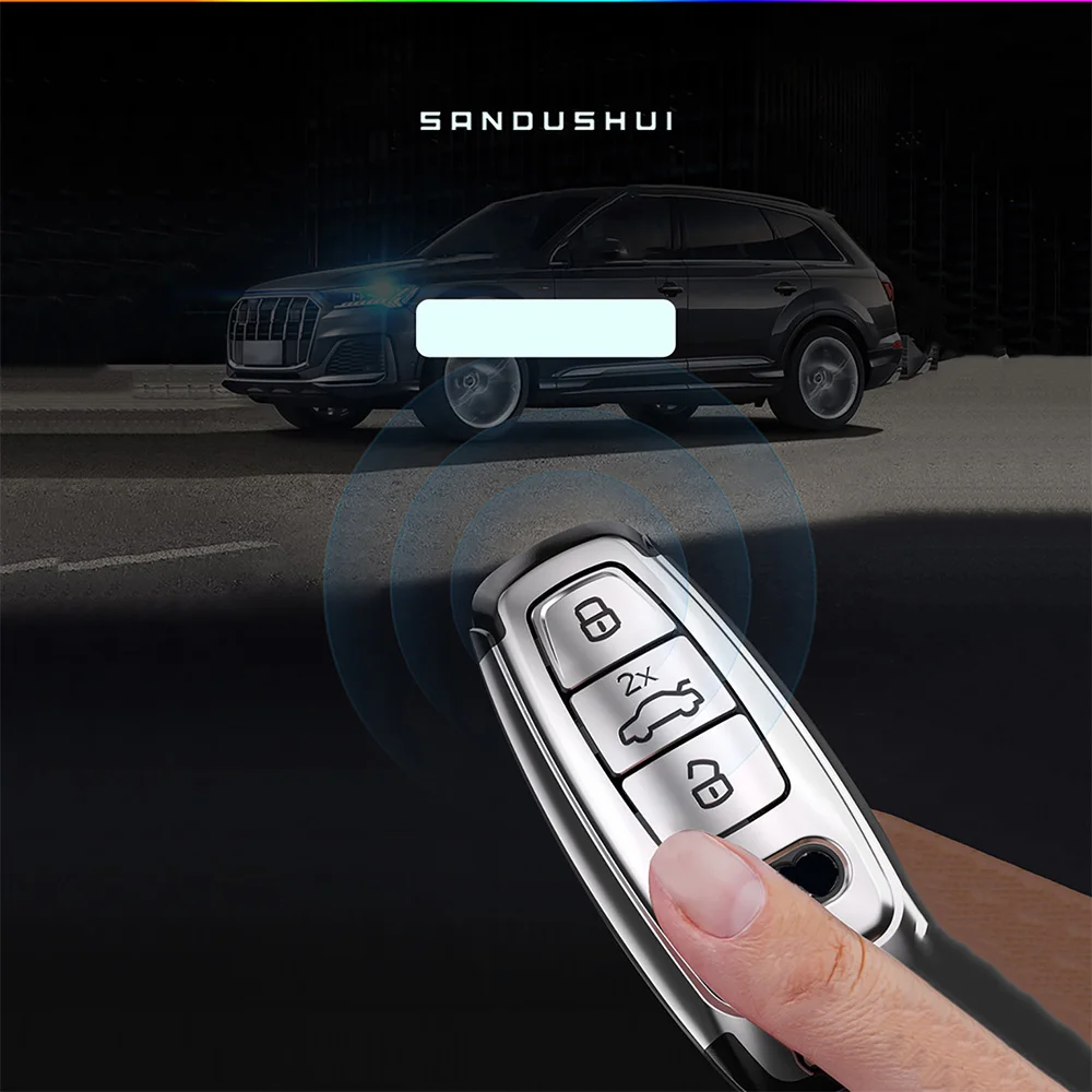 Premium ABS Car Key Case Cover for Audi - Sleek and Durable Design, Ideal Auto Accessory