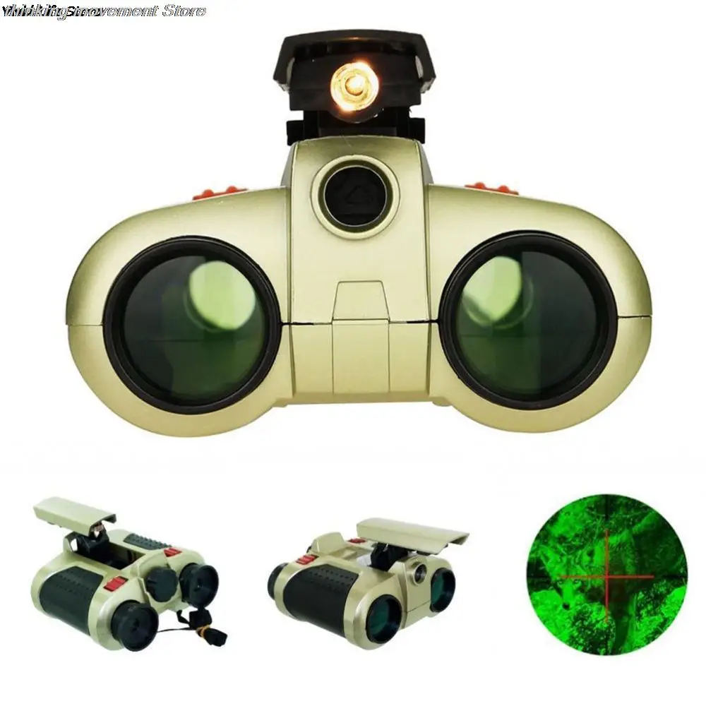 1pcs Night Vision Viewer Surveillance Spy Scope Binoculars Pop-up Light  Tool 4x30mm