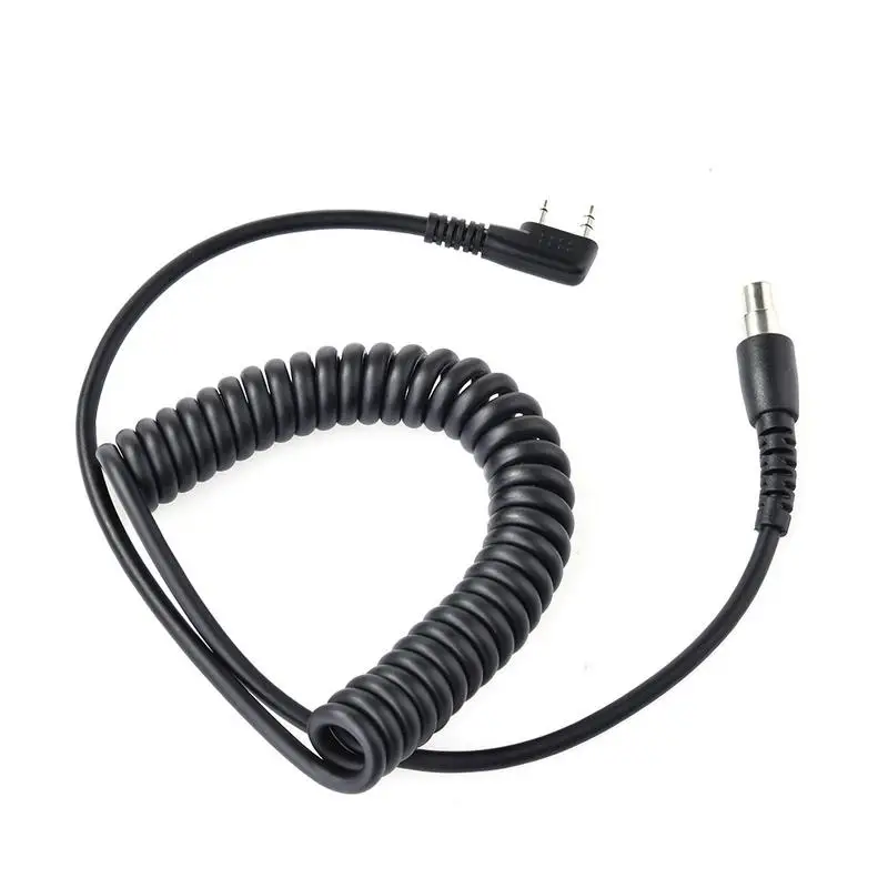 Cc-mot Cabo de Bobina k Cabo para Hyt Kenwood Relm Baofeng Pinos a Pinos em Dois Sentidos Rádios Portáteis e Auscultadores Conector de Rádio k1 - Image 6