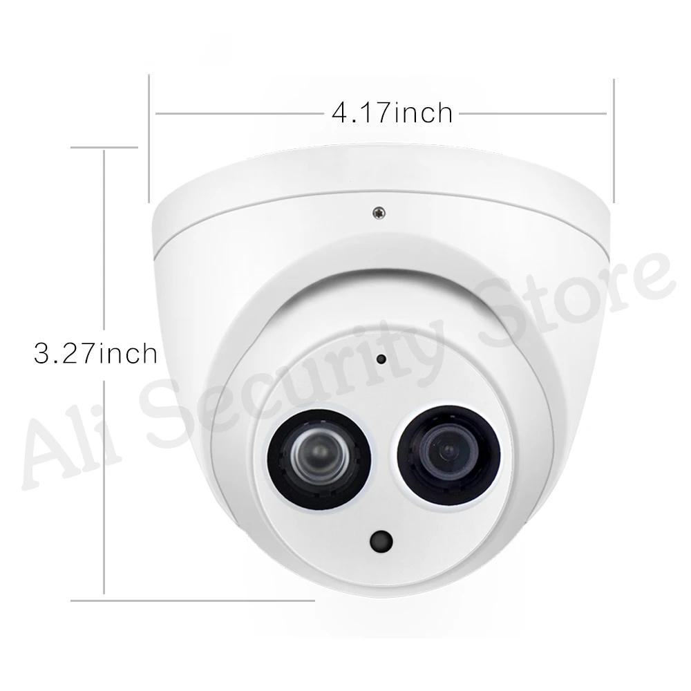 Dahua IP Camera IPC-HDW4631C-A 6MP HD POE Metal Case Built-in MIC Night Vision Surveillance Video For IPC Webcam