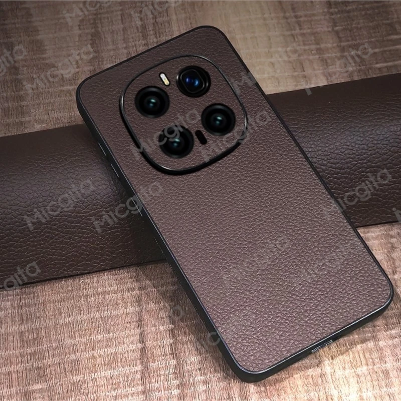 Premium Genuine Leather Shockproof Business Case - Durable Luxury Cover