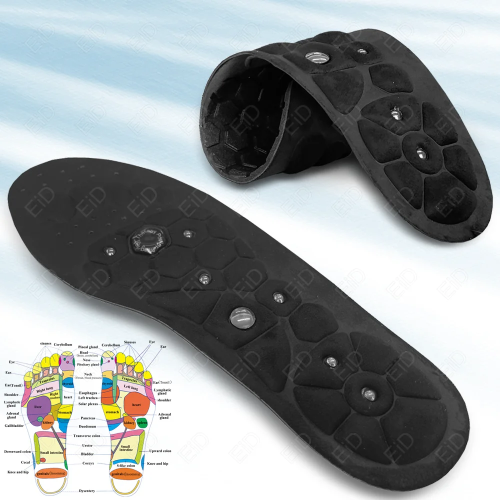 Orthopädische Einlegesohle Arch Support Magnetische Therapie Massage Einlegesohlen Männer Fuß Akupunkturpunkt Massage Einlegesohlen Anti-müdigkeit Gesundheit Einlegesohlen – Detail 24