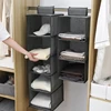 1/3/4/5Layer Storage hanging bag, multifunctional clothing organizing bag, Foldable Closet Clothes Sorting Bag Storage Pouch 6