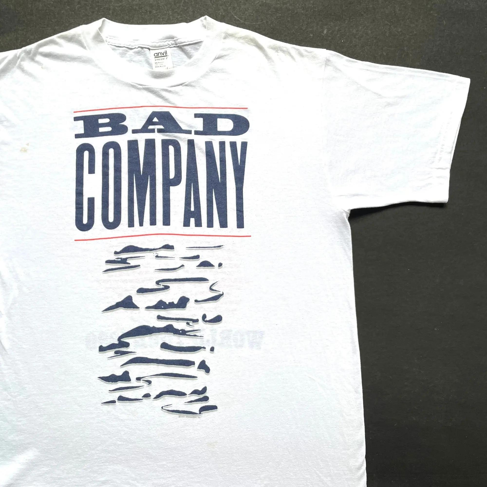 Maglietta Vintage 1990 Bad Company Holy Water World Tour Taglia L (W 21.5 X L 27)
