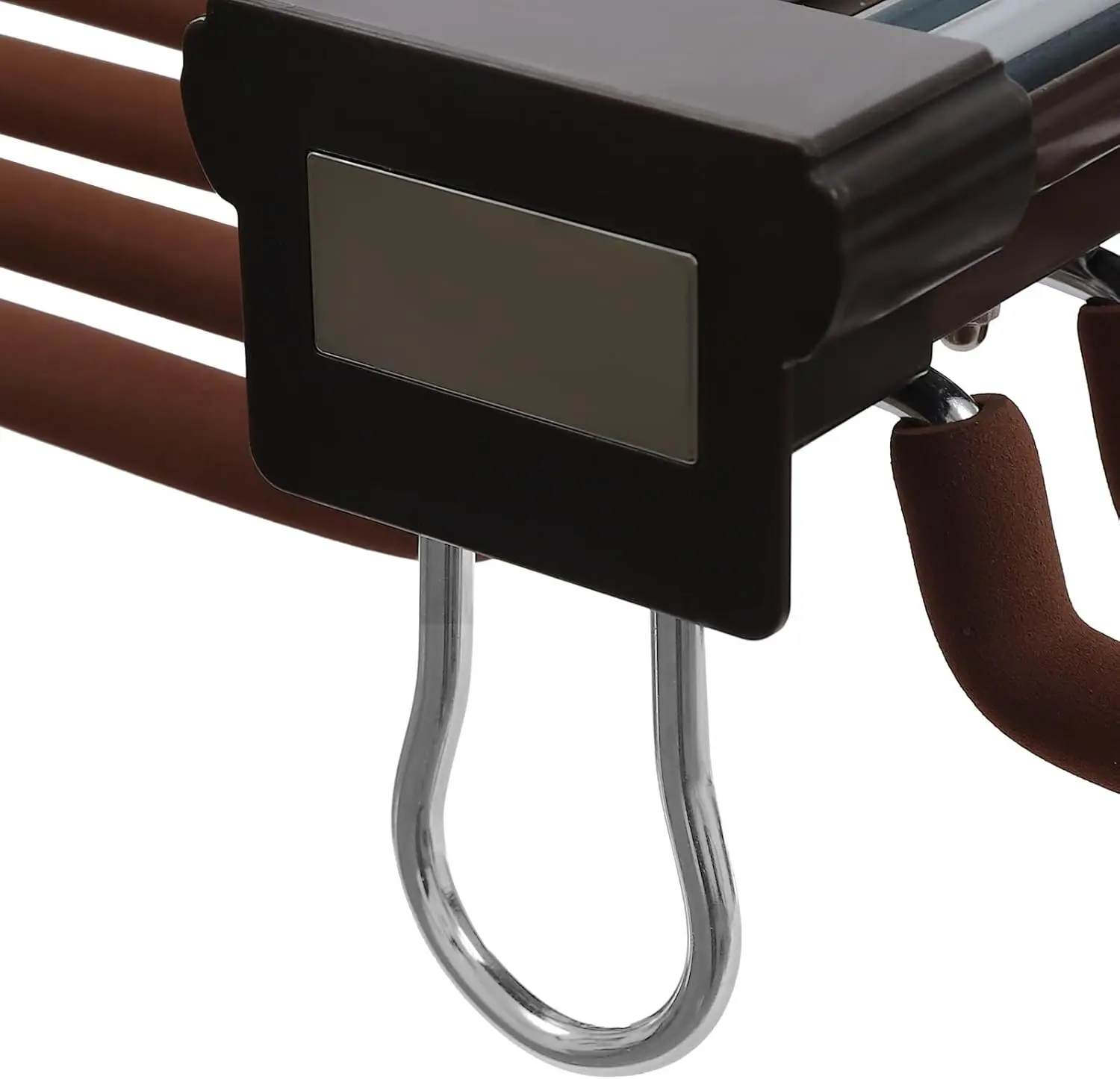 Hosenbügel, ausziehbarer Hosenhalter, ausziehbare 22-arm-Schiebe-Aufhängestange, zum Aufhängen von Jeans, Shorts, Röcken (Kaffeefarbe) – Detail 2