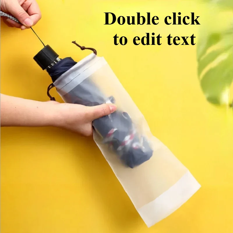 1/3/5pcs Transparent Waterproof Umbrella Storage Bag Portable Reusable Drawstring Bag umbrella storage bag umbrella cover