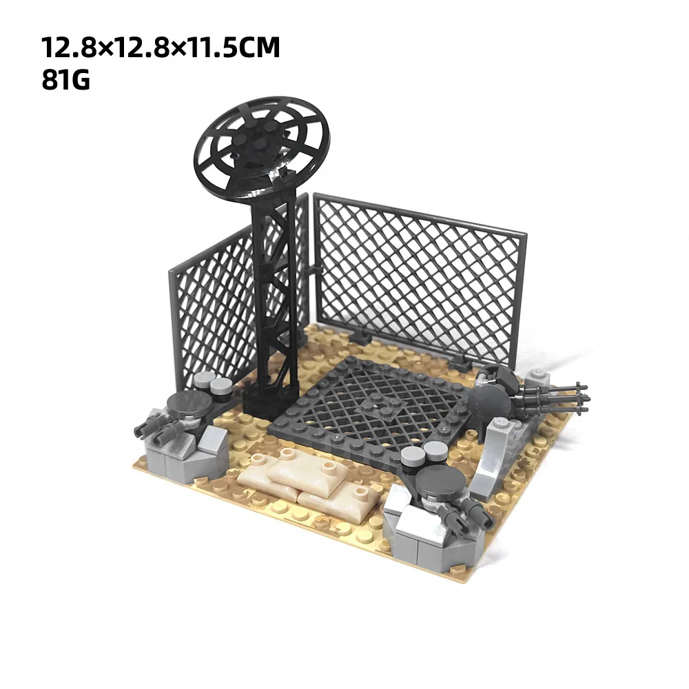 Desert Camp Barracks Base Military MOC Building Blocks Radar Tower  Artillery Sentry Defense Bricks Toys Compatible With LEGO - AliExpress