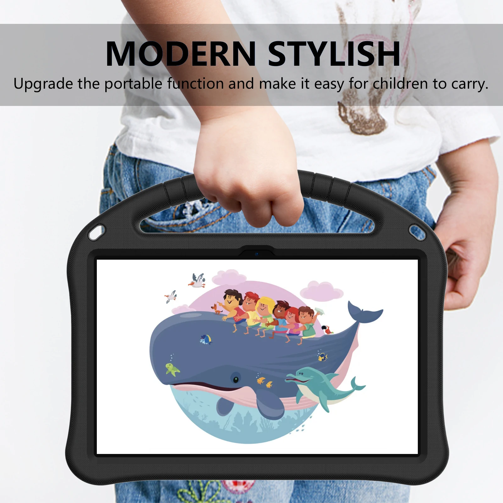 Kids Shockproof Tablet Case, 10.36-Inch Protective Cover Shell