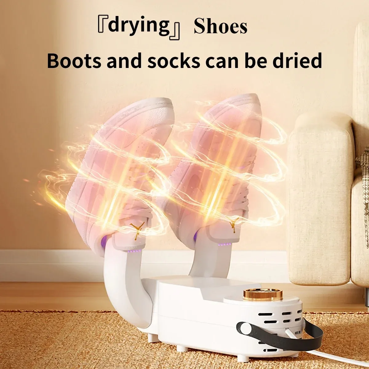 Shoe Dryer Intelligent Timer Adjustable Dryer Quick Drying Deodorizing Sterilizing Shoe Dryer Household Shoe Warmer Heater 3