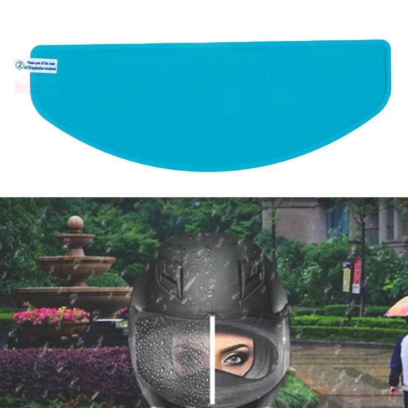 Helmet Clear Anti-Fog Rainproof Film Three Styles Lens Sticker for Motorcycle Safety Driving Nano Coating Helmet Accessories