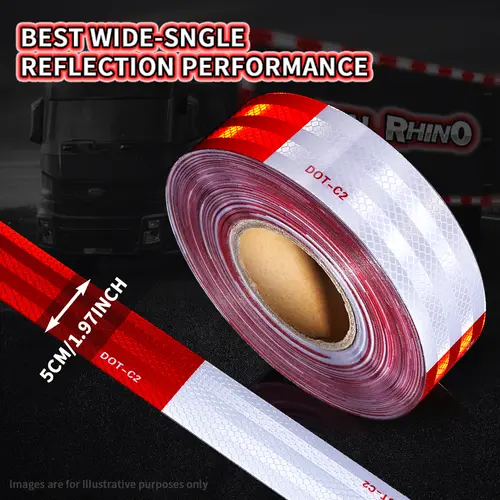Car Truck Reflective Safety Tape Warning Night Light Waterproof Trailer Reflector Sticker For Car Truck Warning Safety - Image 8
