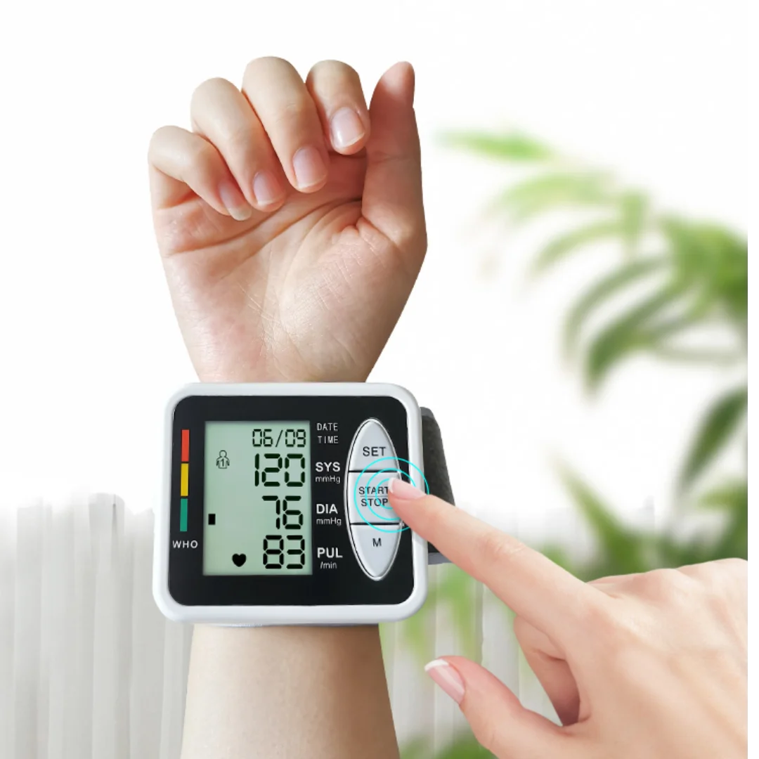 REALBLAD WEB505B Sphygmomanometer Talking Speaker Electronic Wrist Cuff Automatic Digital Bp Monitor Blood Pressure Machine