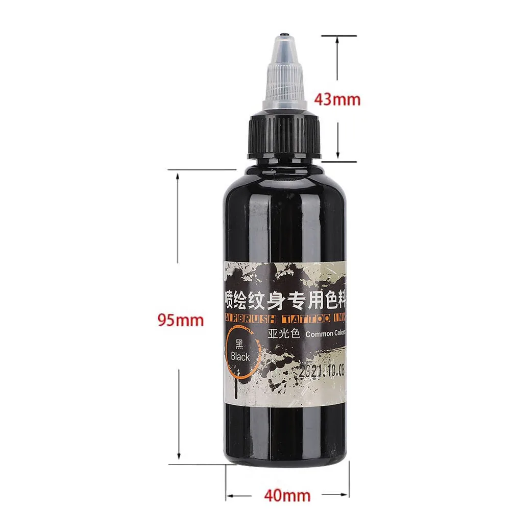 100ml Professional Safe Temporary Disposable Matte Easy Coloring Tattoo Pigment Body Makeup Beauty Art Supplies Tattoo Inks