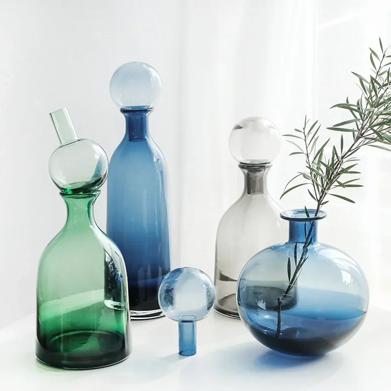 

Minimalist art, glass vase, living room bedroom creative ornaments home decor