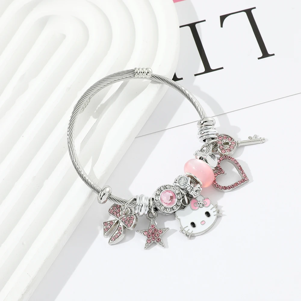 New In Sanrio Hello Kitty Bracelet Fashion Trendy Girl Y2K