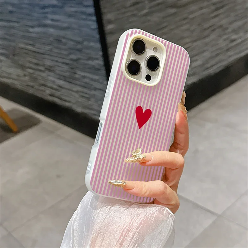 Colorful Vertical Stripes Candy Matte Soft Phone Case