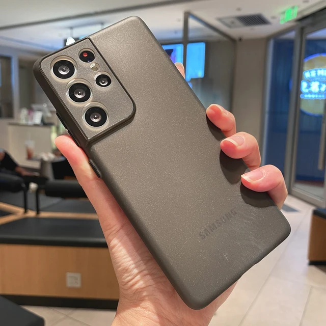 0.3mm Slim Soft TPU Phone Case For Samsung Galaxy S22 S21 Plus Note 20 Ultra Thin Matte Cover For Samsung Galaxy A52 A72 Case Transparent Black