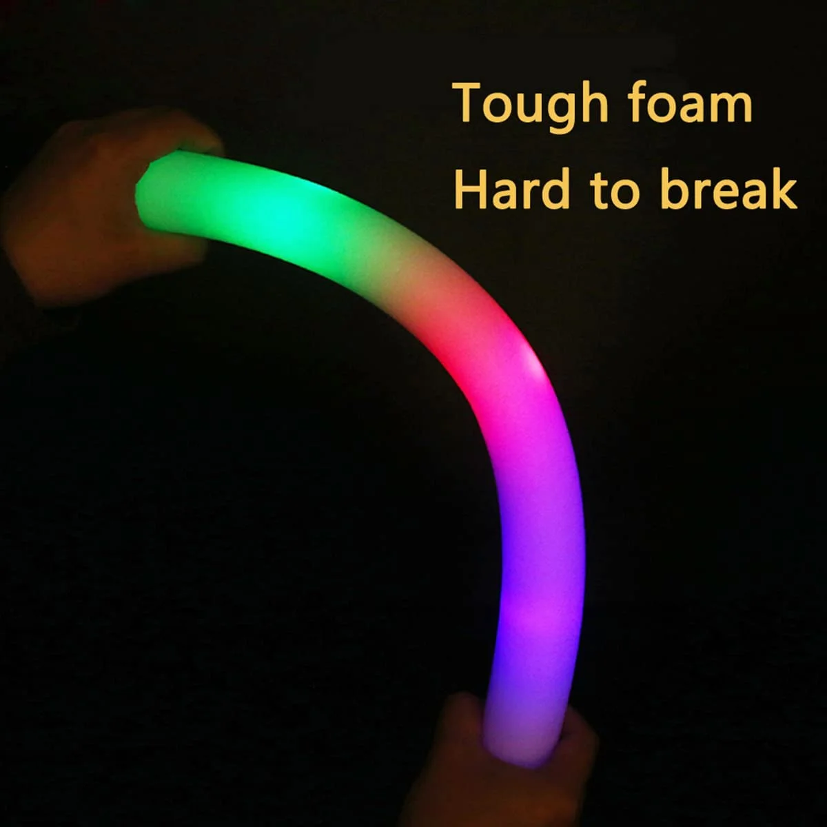 30-600PCS LED Foam Glow Sticks light up wand Bulk Glow in Dark Stick Party  Baton