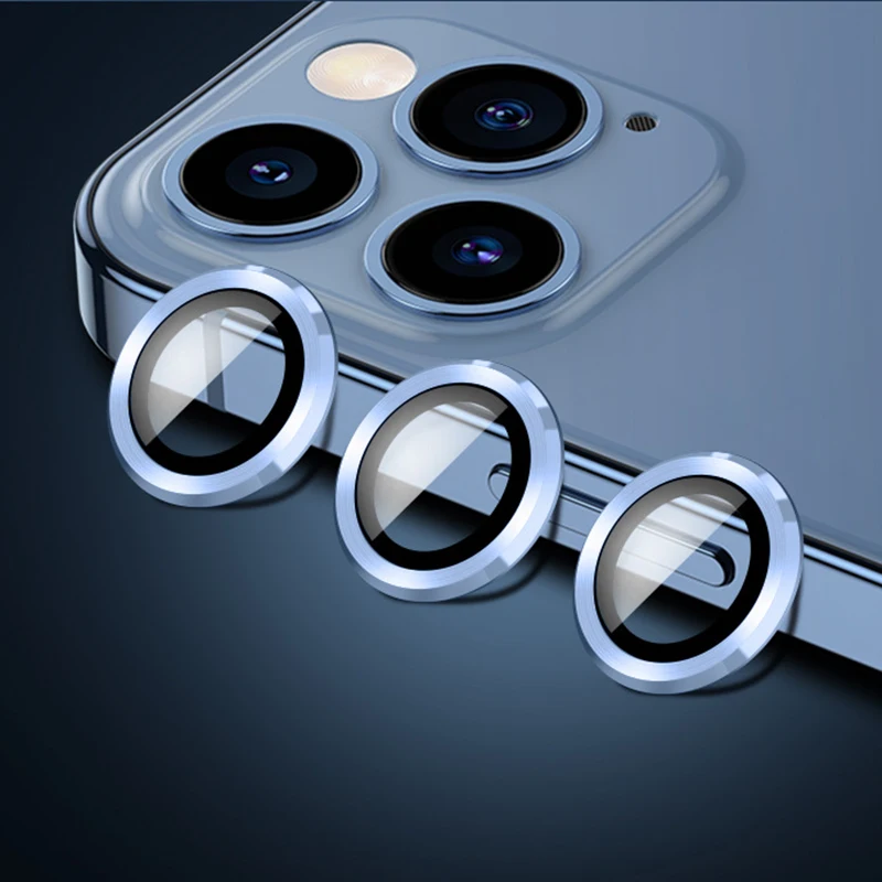 Premium Metal Ring Camera Lens Protector and Glass Cover
