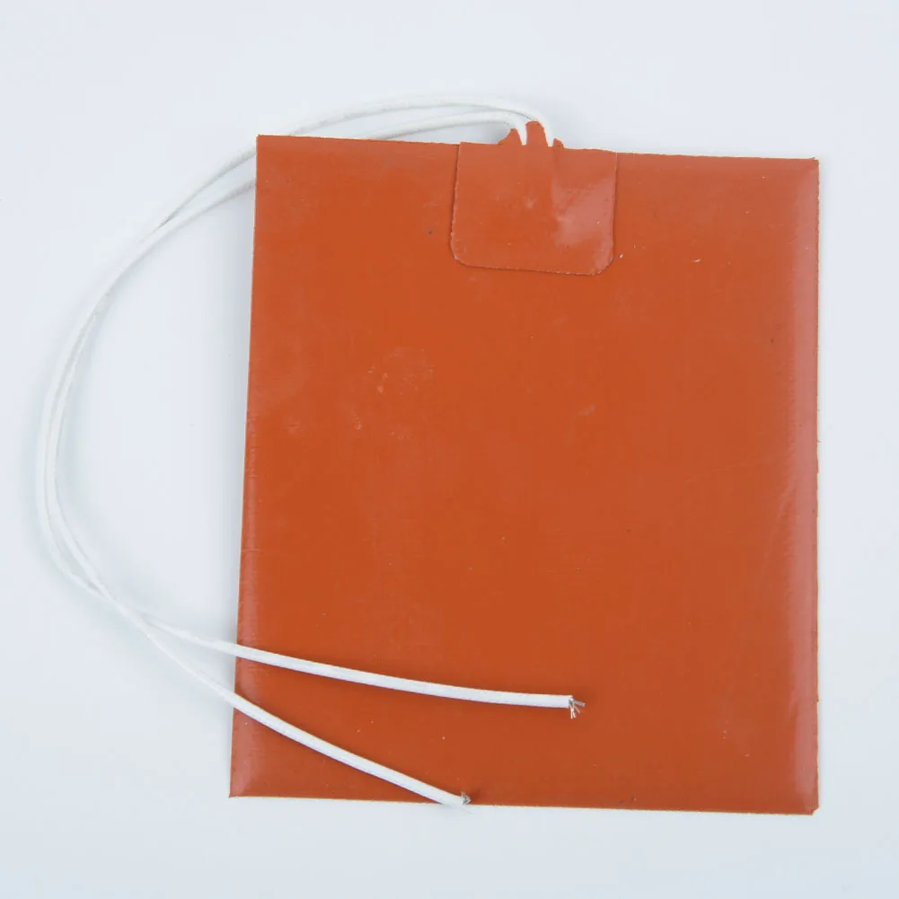 12V 12W 100x120mm 실리콘 히터 패드, 자동차 연료 오일 탱크 물 탱크 배터리용 프린터 가열 베드 난방 매트, 1 개