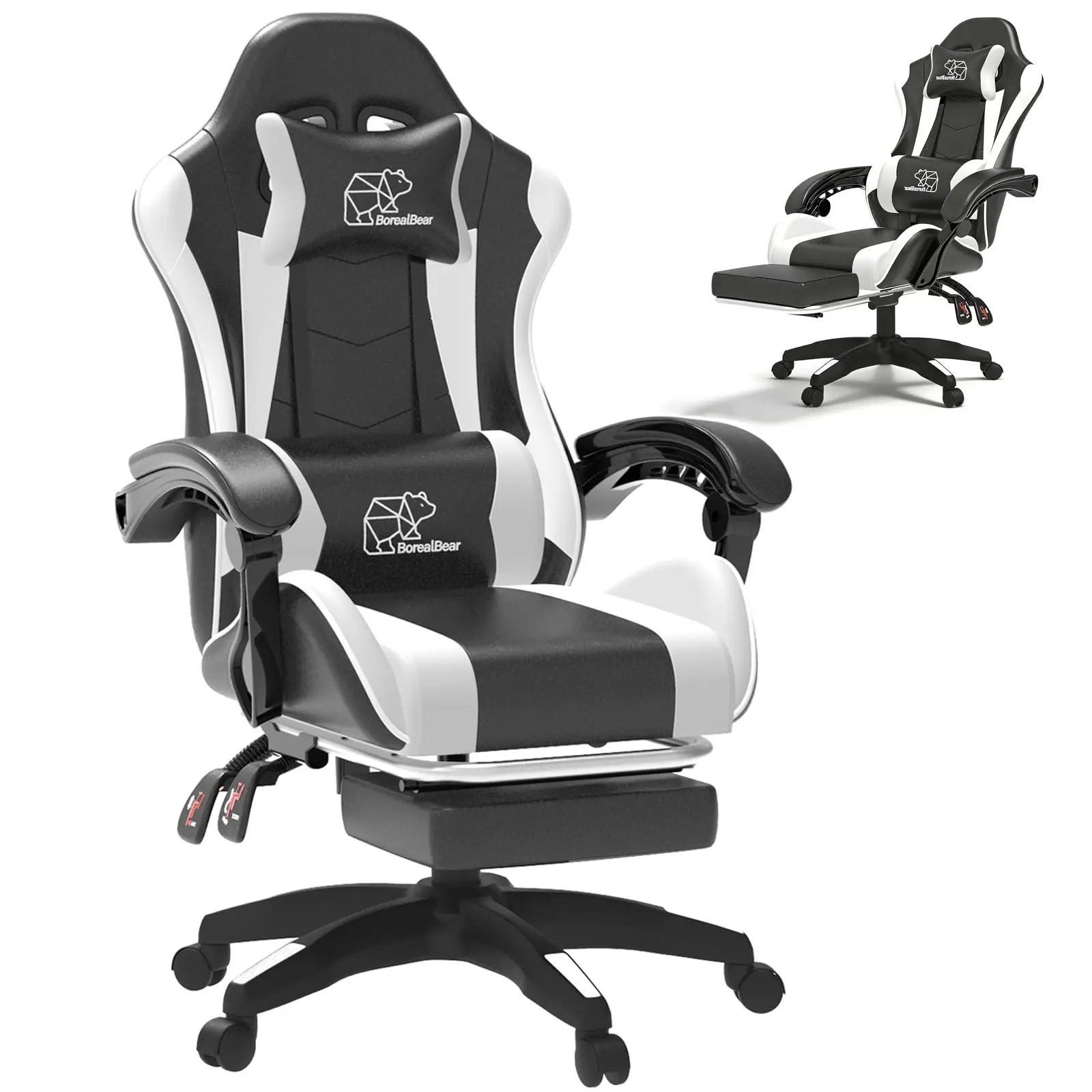 white black