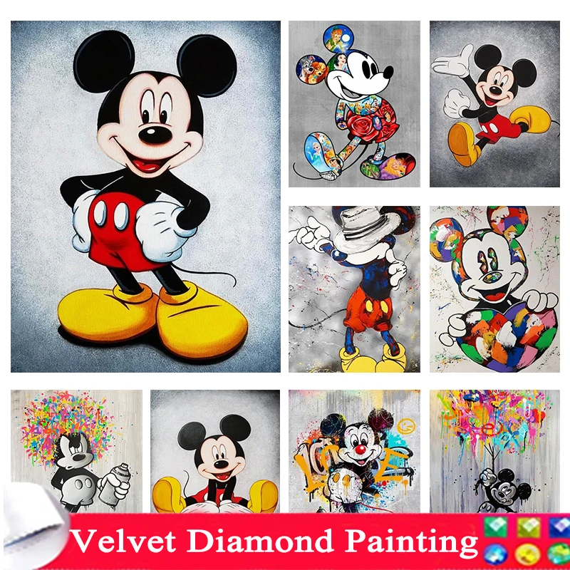 激安超特価 最大80%オフ  ディズニー-ミッキーマウスダイヤモンドペインティング,5d 絵画
