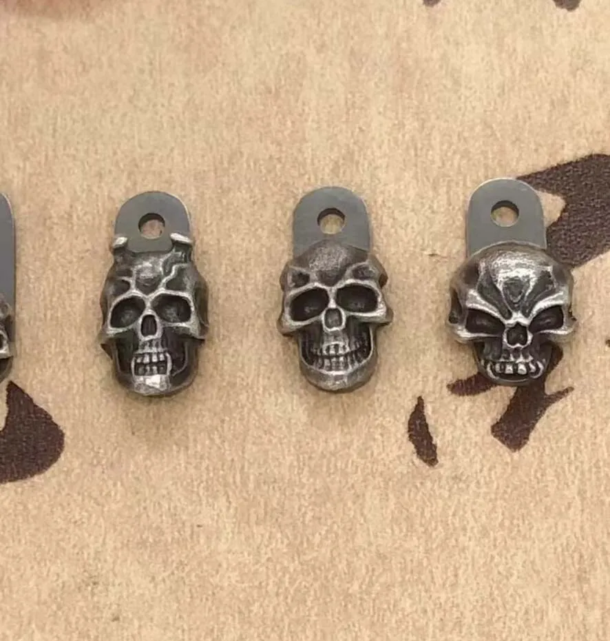 

1 Piece High Quality Hand Made Silver Skull Filler Tab for Hinderer XM18 3.5''