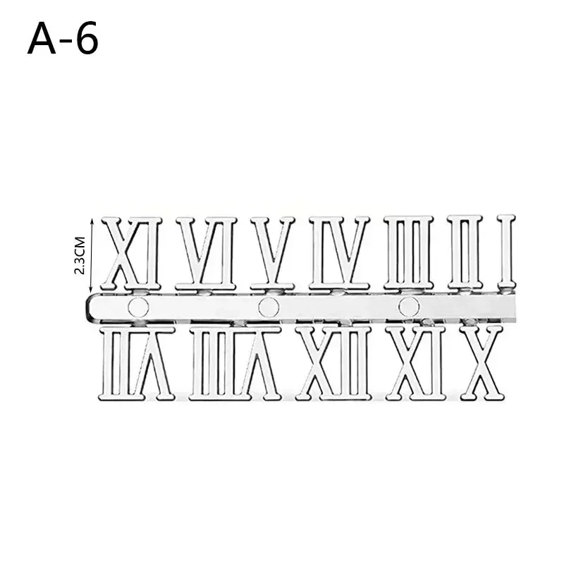 1Set Roman Numerals Handmade Material Restore Digital Repair Tools Clock Numerals Accessories Arabic Number Quartz Clock Parts