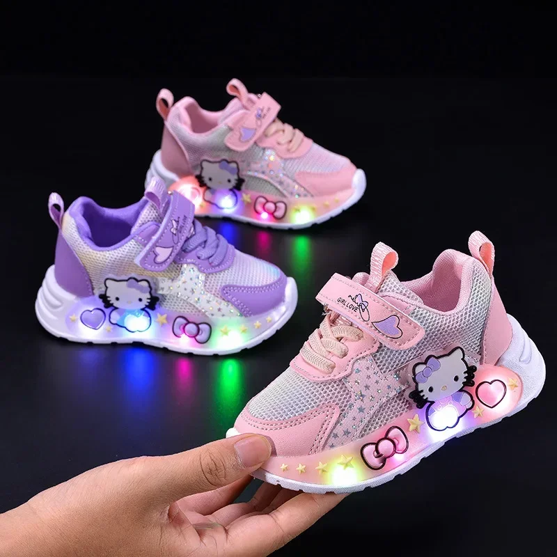 Baskets lumineuses Hello Kitty pour enfant - Confort & Style
