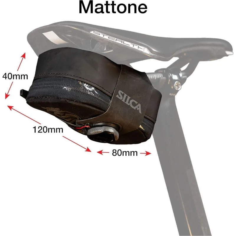 For SILCA MATTONE SEAT PACK Bicycle Tail Bag Saddle Bag with