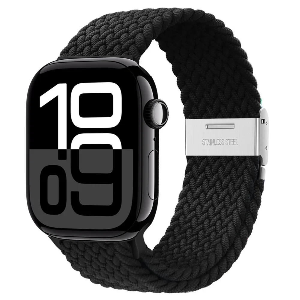Braided Loop Nylon Elastic Bracelet Strap