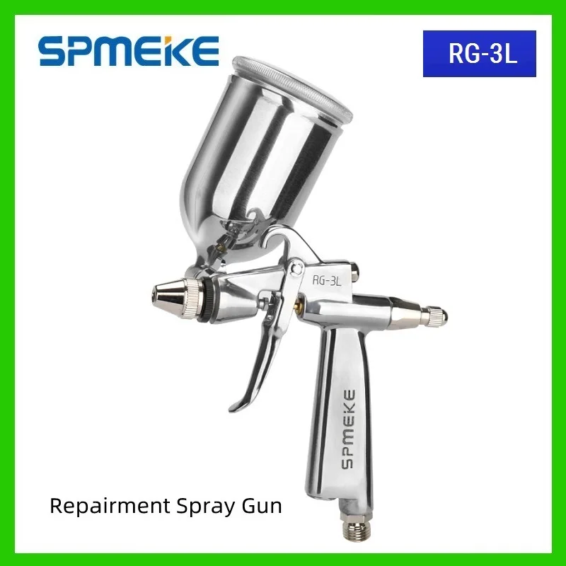

SPMEKE RG-3L Round Pattern Hand Manual Spray Gun RG3L Mini Painting Gun With Cup For Paint Repair Pneumatic Tool