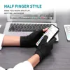 Copper Arthritis Compression Gloves Rheumatoid Arthritis Pain Relief Swelling Fingerless Glove for Computer Typing Joint Support 3