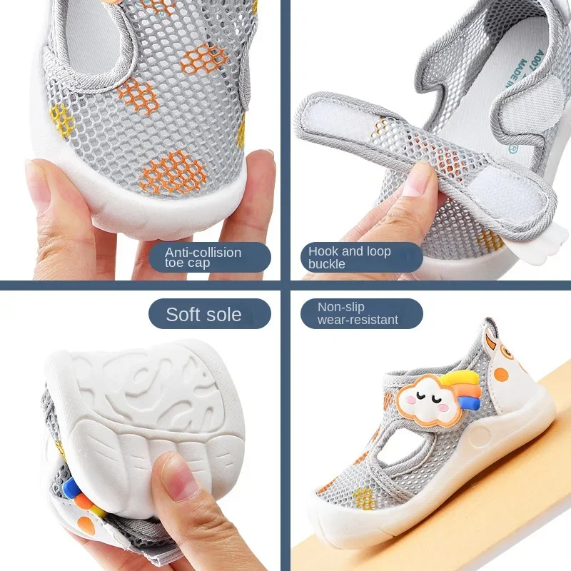 Kids Sports Sandals Summer New Boy' Hollow Board Shoe 1-4Year Old Tide Comfortable Sandals for Boy Baby Casual Shoes Kids Shoes 6