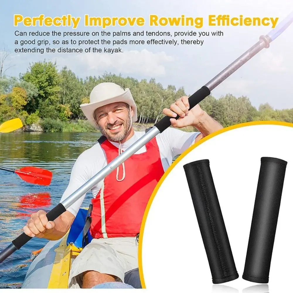4 Colors Water Sports Parts Soft Paddle Protective Sleeve Anti-Skid Handle Cover Boat Kayaking Accessories Kayak Paddle Grips