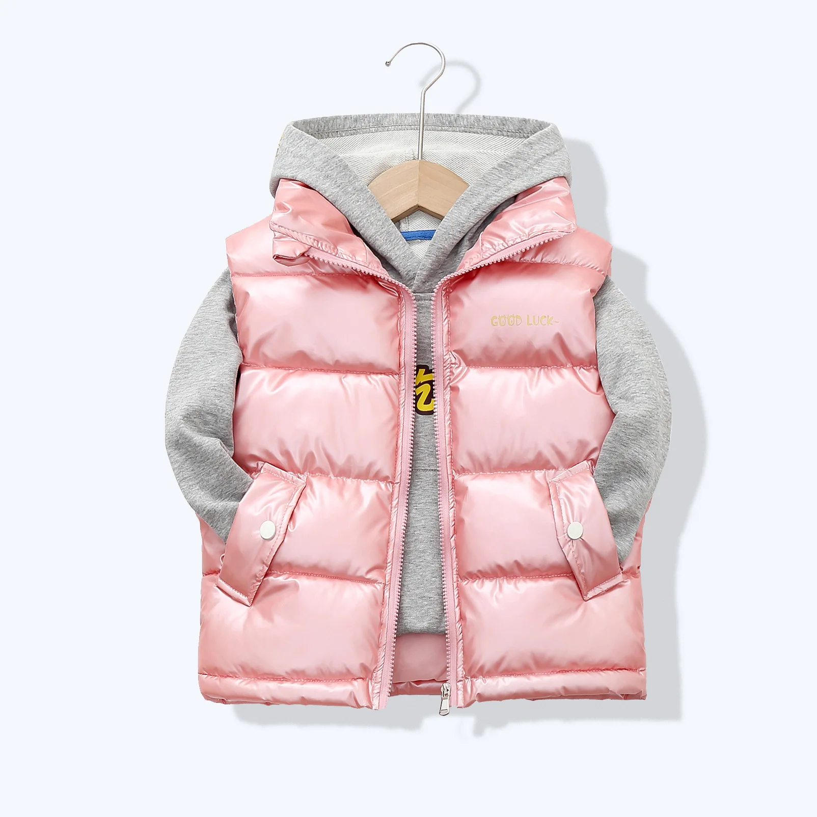 Autumn Winter Children Vest Baby Boys Girls Thicken Zipper Outerwear Kids Keep Warm Solid Color Waistcoats children vest