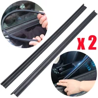 2pcs Auto Side Window Wiper Water Removal Mist Multifunctional Silent Car Window Glass Wiper Rubber Strip Universal Wiper Blades 1