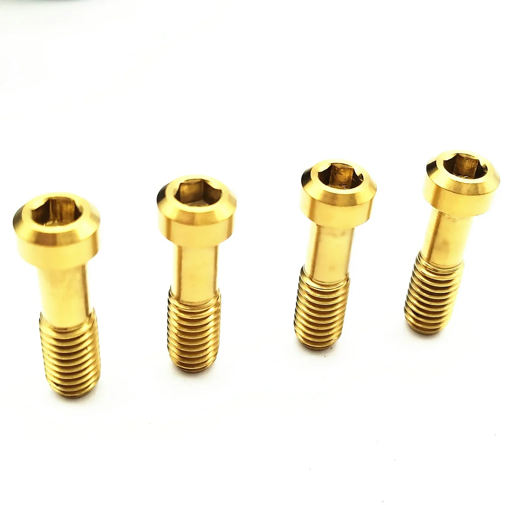 

for Avid fr5 fr7 Brake Crank Ride Modification Screws m6 Gold Color Ti Bolt Titanium Bolt DIY Titanium Screws Ti Fastener