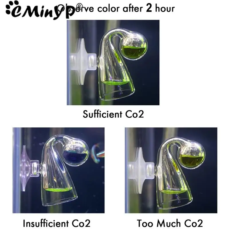 15ml Aquarium CO2 Indicator Solution Fish Tank Long-Term Monitor CO2 Test PH Liquid for Aquatic Plants (Used with Drop Checker)