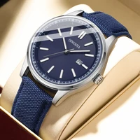 QINGXIYA Top Brand Luxury Man Watch Date Waterproof Luminous Men Wristwatch High Quality Leather Men's Quartz Watches+Box Reloj 1