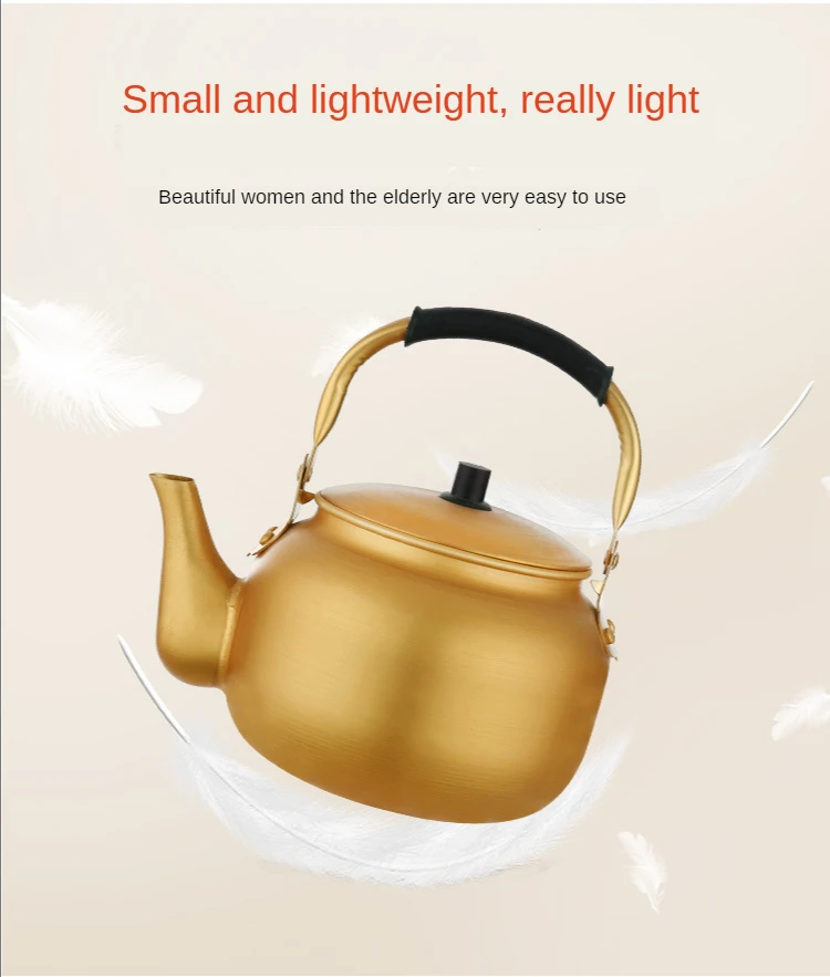 Generic Gold Aluminum Kettle Household Kettle Gas Stove Kettle Jumia