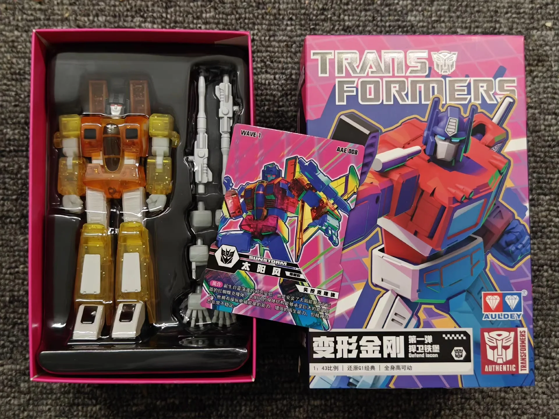 In Stock AULDEY X Transformers AAE Optimus Prime Arcee