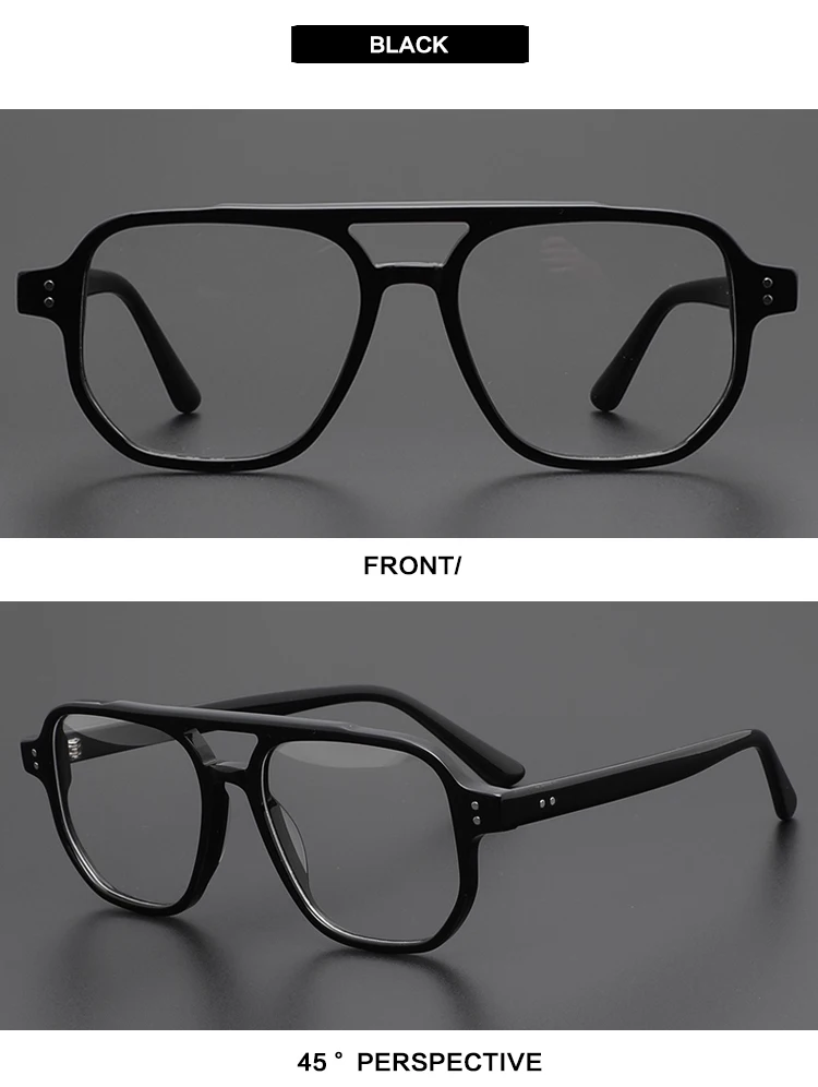 Gatenac Mode Acetat Brillen Männer Pilot Photochrome Anti Blau Licht Lesebrille Frauen Progressive Brillen – Detail 14
