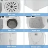 15LBS Portable Washing Machine, Electric Twin Tub Washer with Washer(9lbs) & Spiner(6lbs) & Pump Draining, for Home Camping Dorm 5