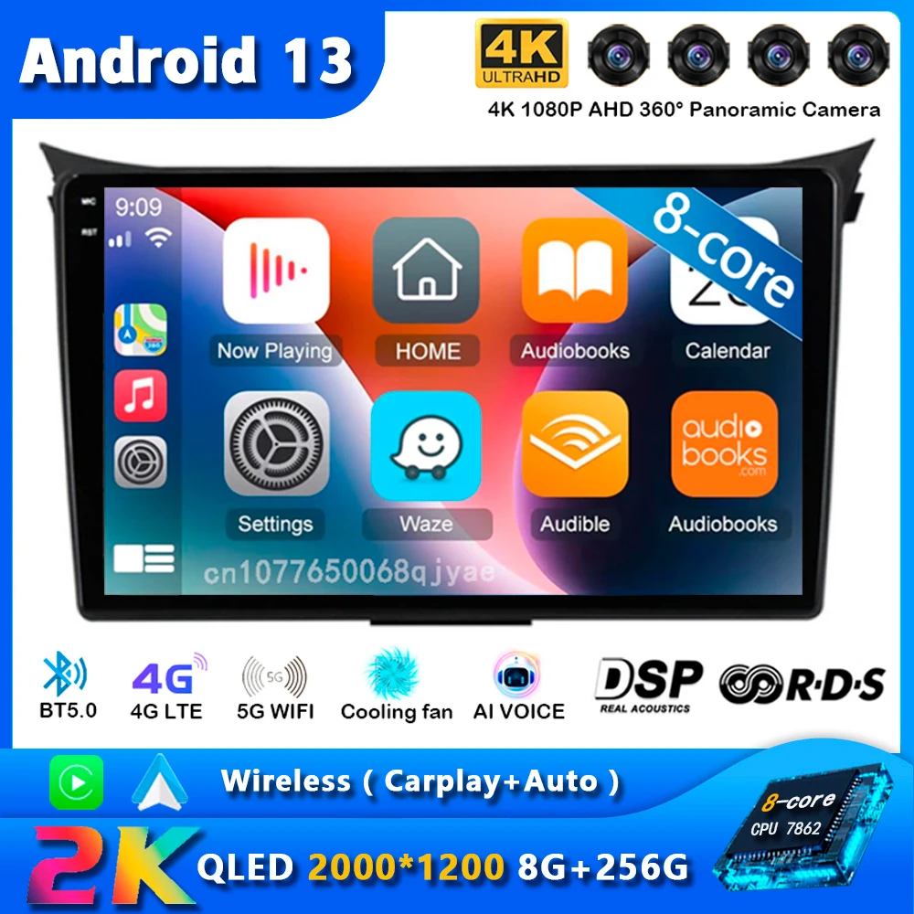 

Android 13 Carplay Car Radio For Hyundai I30 Elantra GT 2012 2013 2014 - 2017 Navigation GPS Multimedia Player stereo wifi+4G BT